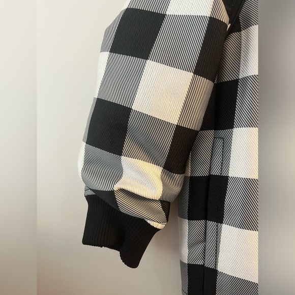 3.1 Phillip Lim Women's Gingham Jacquard Bomber - White Sand - Picture 9 of 14